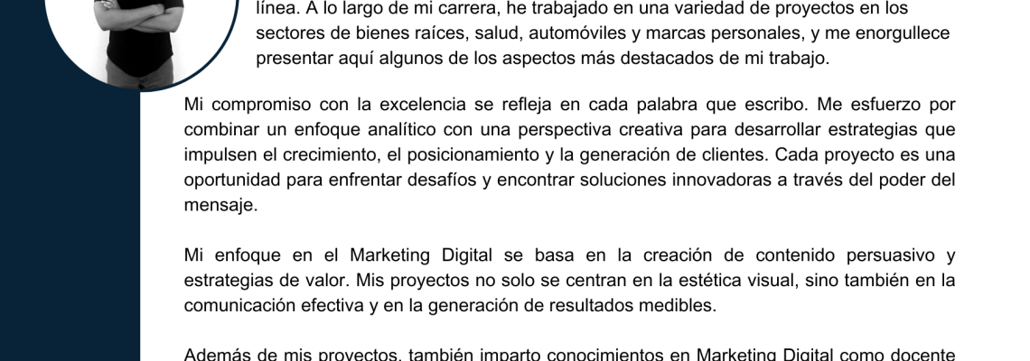 Portafolio Marketing Digital – Mario Avilés